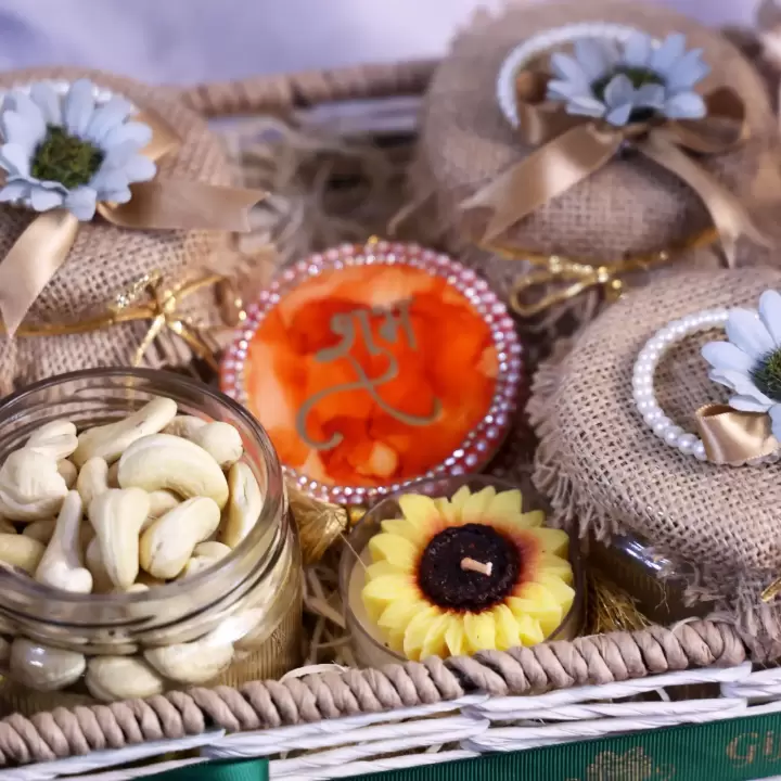 IVORY BLESSINGS BASKET