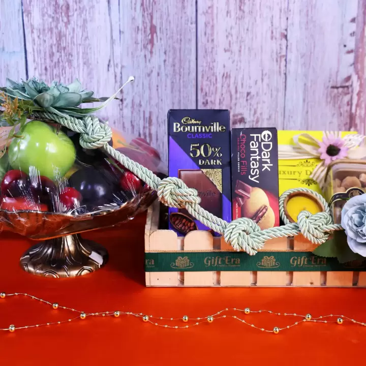 FRUIT & CHOCOLATE ELEGANCE BASKET